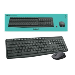 Kit Logitech Teclado Mouse Mk235 Inalámbrico