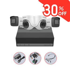 Kit de Videovigilancia eDVR 8 ch + 4 Cámaras Full HD