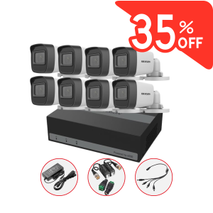 Kit de videovigilancia EDVR 8ch + 8 cámaras full HD