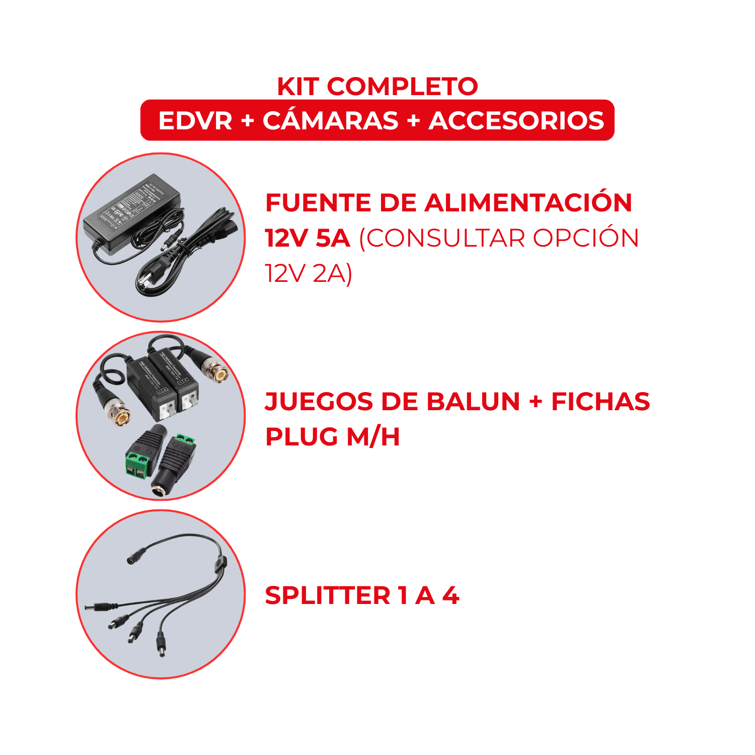 Kit de videovigilancia EDVR 8ch + 8 cámaras full HD - Imagen 2